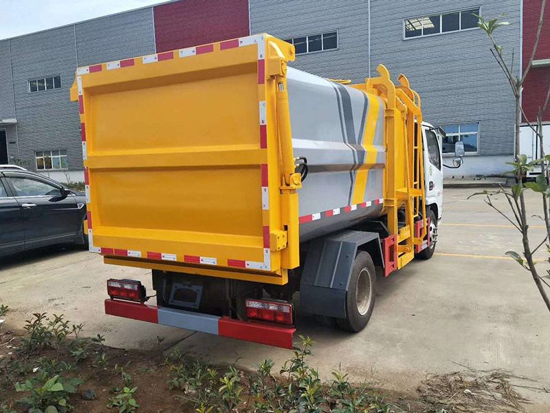 国六东风多利卡挂桶式垃圾车